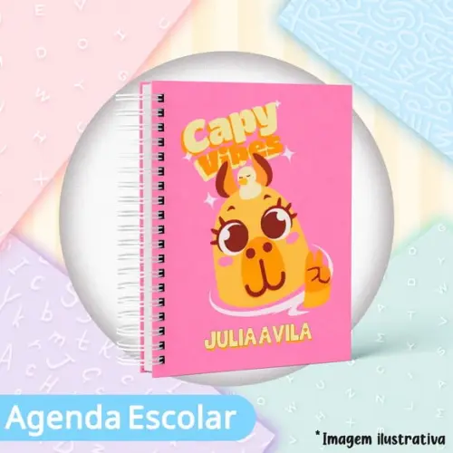Agenda Escolar Datada 2026 - Capy Vibes Puket