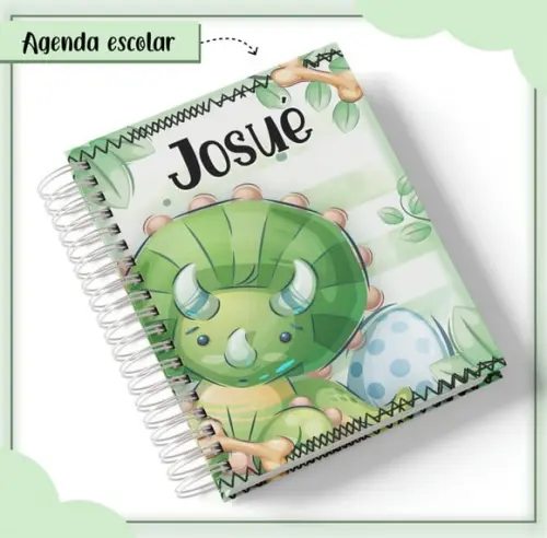 Agenda Escolar Datada 2026 - Dino Baby