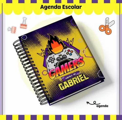 Agenda Escolar Datada 2026 - Gamer 02