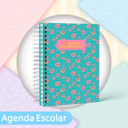 Agenda Escolar Datada 2026 - Gata Sereia Puket