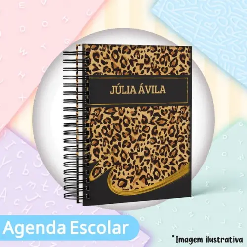 Agenda Escolar Datada 2026 - Oncinha Luxo