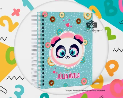 Agenda Escolar Datada 2026 - Panda Donuts Puket