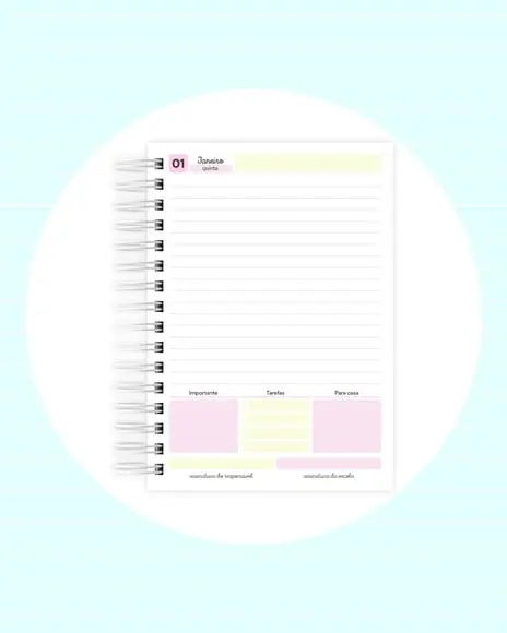 Agenda Escolar Datada 2026 - Panda Donuts Puket 02