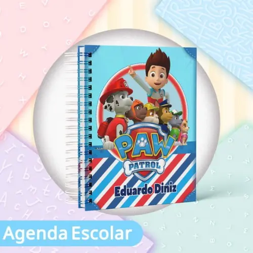 Agenda Escolar Datada 2026 - Patrulha Canina 02