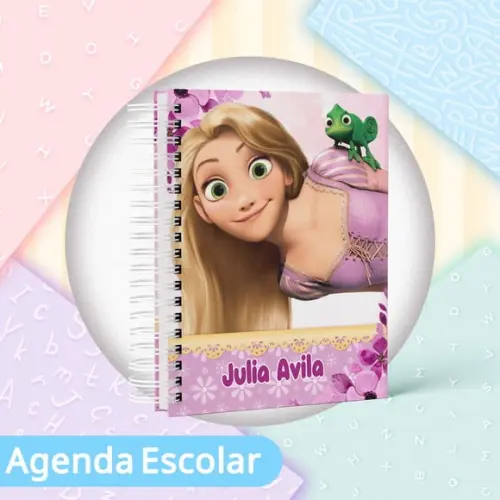 Agenda Escolar Datada 2026 - Rapunzel