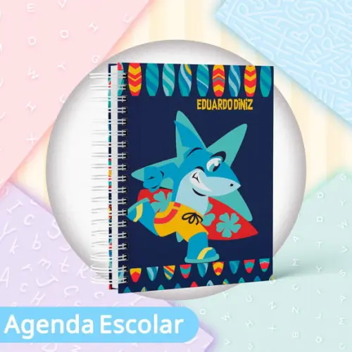 Agenda Escolar Datada 2026 - Shark Aloha Puket 02