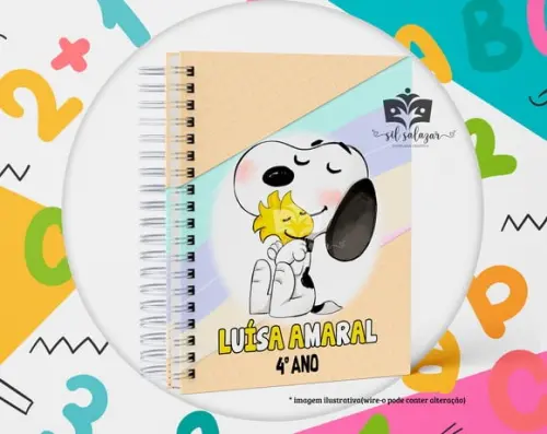 Agenda Escolar Datada 2026 - Snoopy Candy