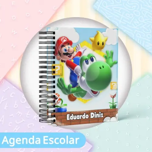 Agenda Escolar Datada 2026 - Super Mario 02