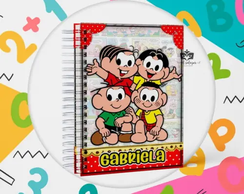 Agenda Escolar Datada 2026 - Turma da Monica