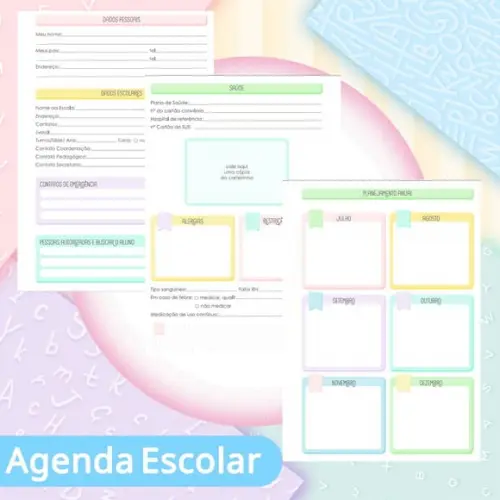 Agenda Escolar Datada 2026 - Unicornio Tenista Puket