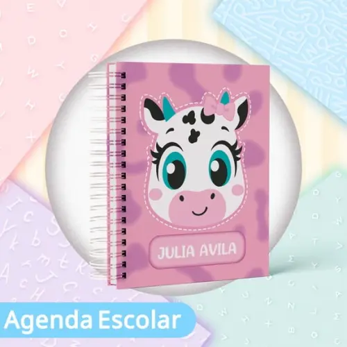 Agenda Escolar Datada 2026 - Vaquinha Patches Puket