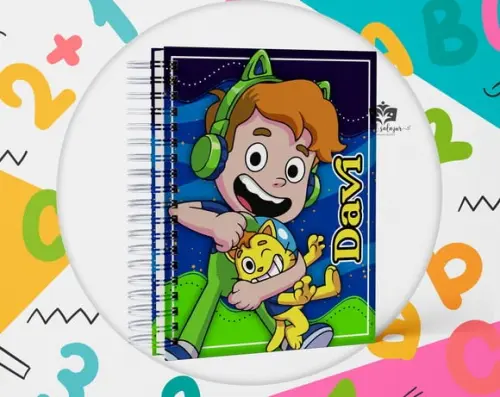 Agenda Escolar Datado 2026 - Gato Galactico