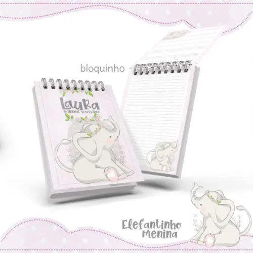 Kit Digital Volta as Aulas - Elefantinho Menina