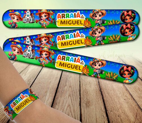 Pulseira Bate Enrola - Festa Junina