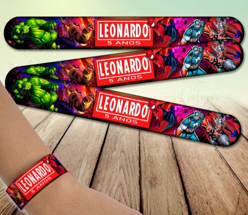 Pulseira Bate Enrola - Marvel - Vingadores