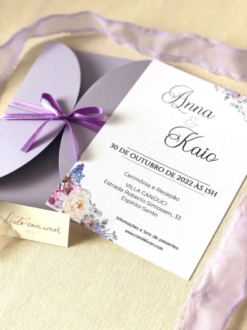 Convite Casamento - Meia Lua | Personalizado conforme seu evento