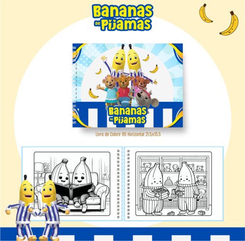 Livro de Colorir - Bananas de Pijama