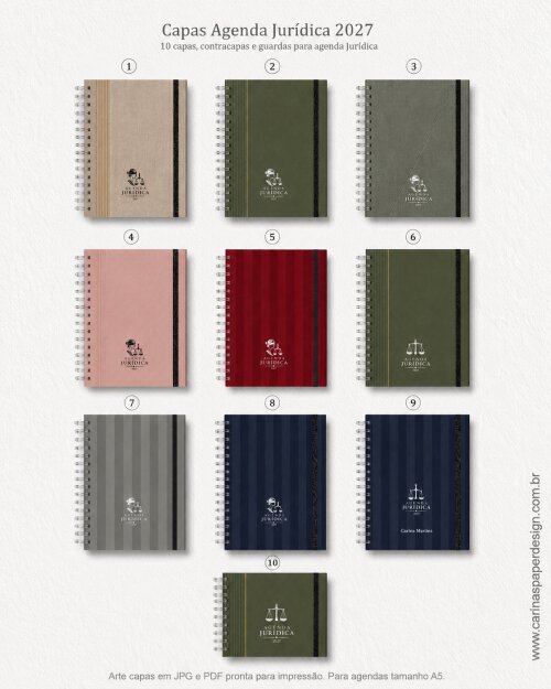 Agenda Jurídica + Caderno de Processos 2027