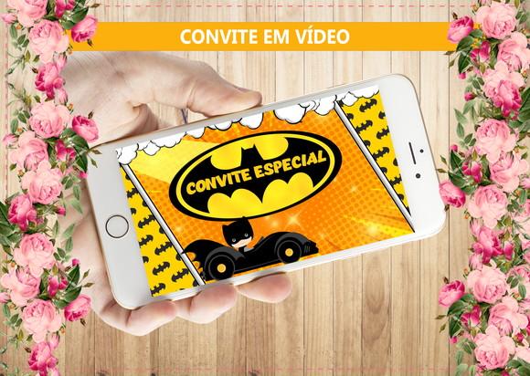 Convite Animado Batman Baby
