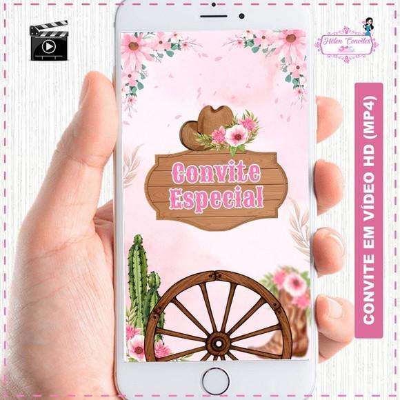 Convite Animado Boiadeira ou Country