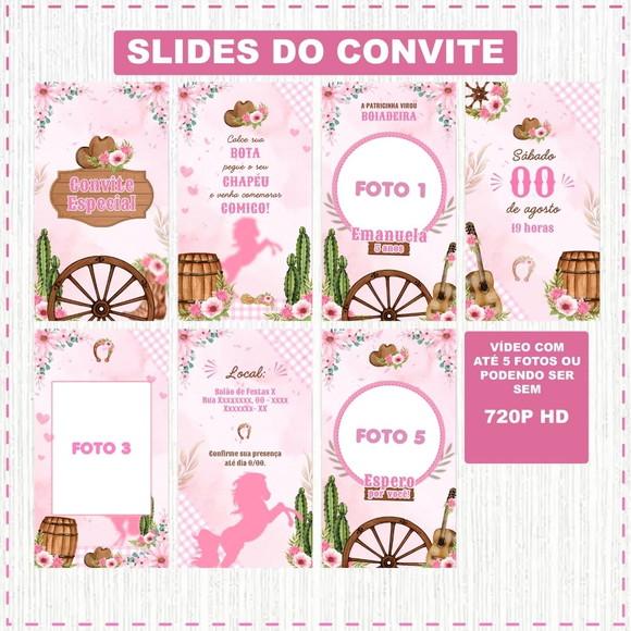 Convite Animado Boiadeira ou Country