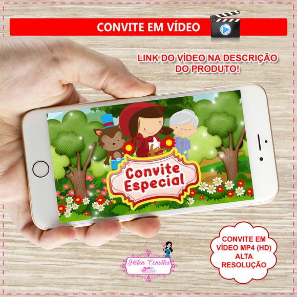Convite Animado Chapeuzinho Vermelho