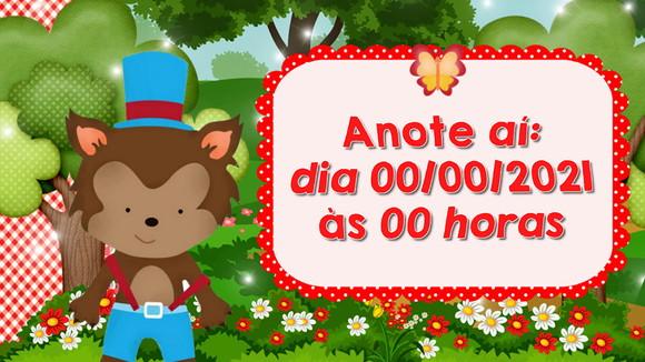 Convite Animado Chapeuzinho Vermelho