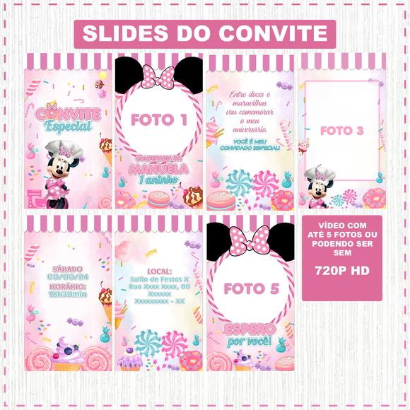 Convite Animado Confeitaria da Minnie