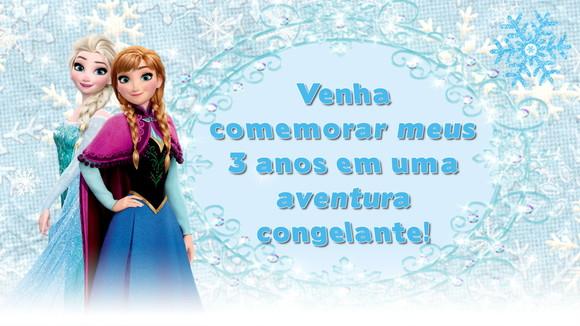 Convite Animado Frozen