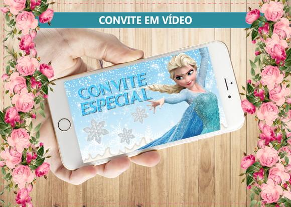 Convite Animado Frozen