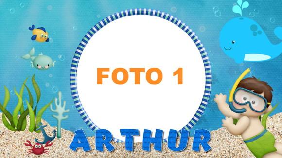 Convite Animado Fundo do Mar