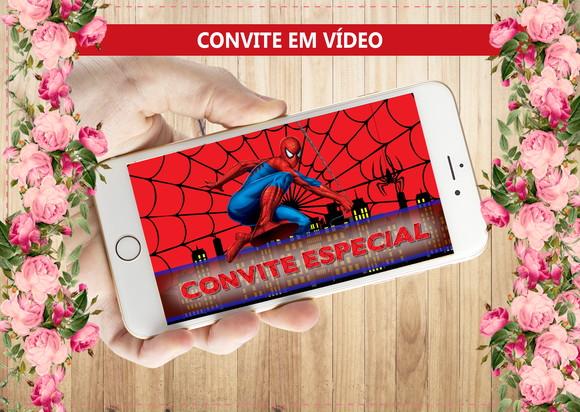 Convite Animado Homem Aranha