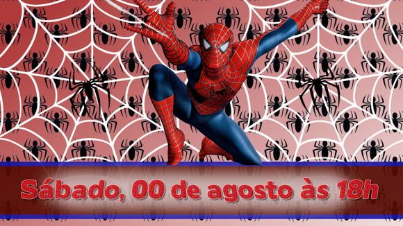 Convite Animado Homem Aranha