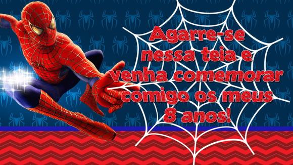 Convite Animado Homem Aranha