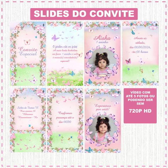 Convite Animado Jardim das Borboletas