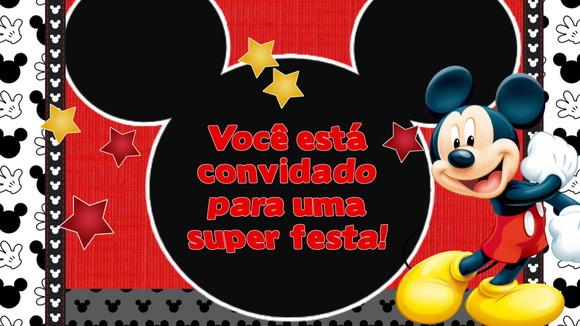 Convite Animado Mickey Mouse