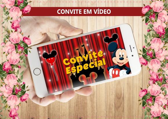 Convite Animado Mickey Mouse