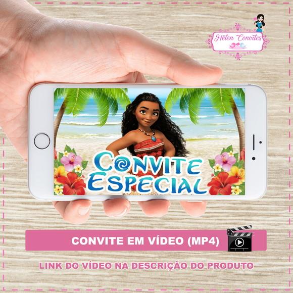 Convite Animado Moana
