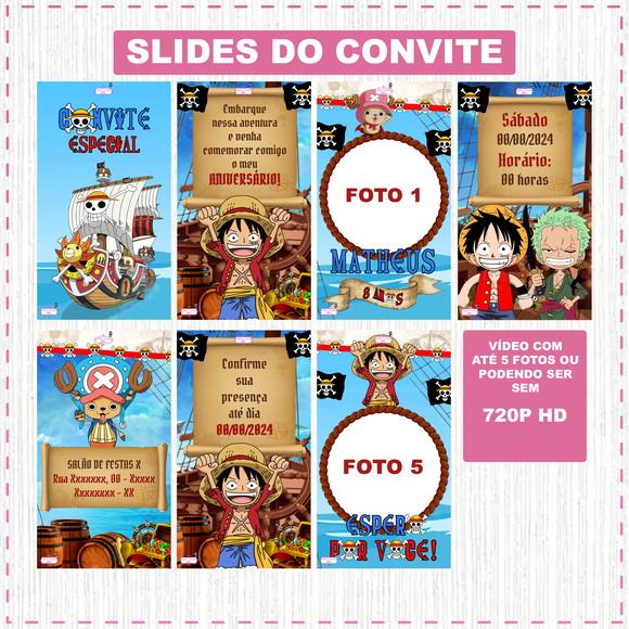 Convite Animado One Piece