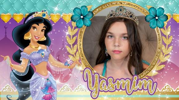 Convite Animado Princesa Jasmine