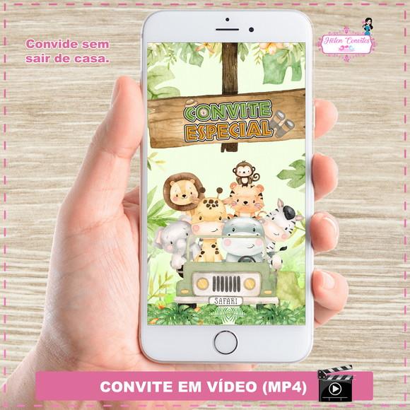 Convite Animado Safari