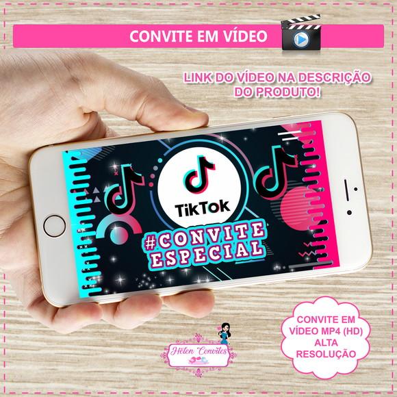 Convite Animado Tik Tok