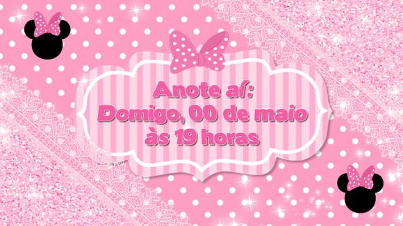 Convite Animadol Minnie Rosa