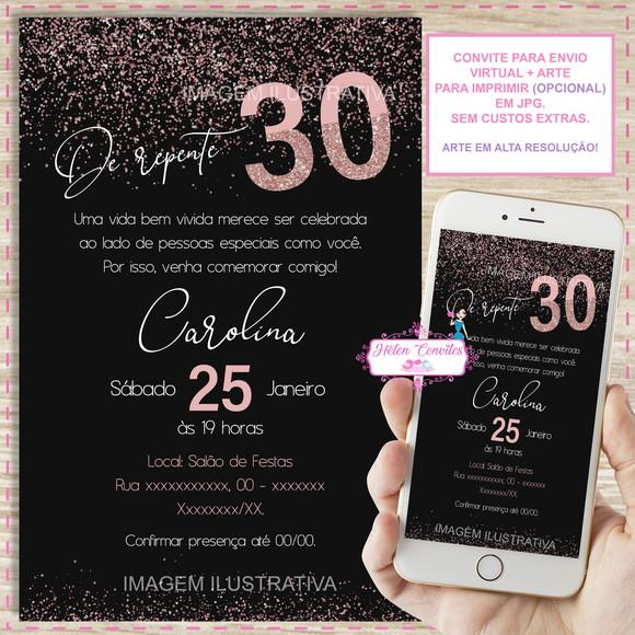 Convite Digital 30 Anos