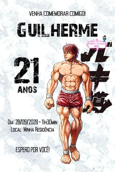 Convite Digital Baki The Grappler