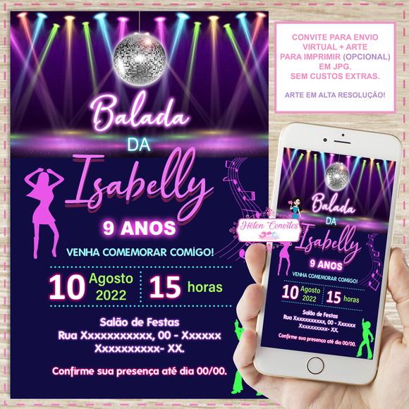 Convite Digital Balada/discoteca