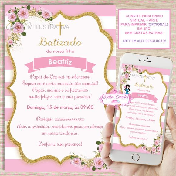 Convite Digital Batizado