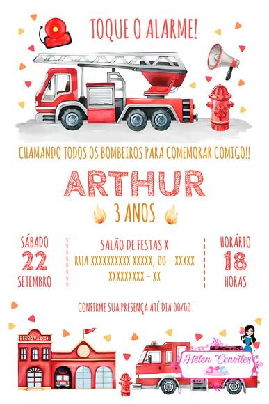Convite Digital Bombeiros