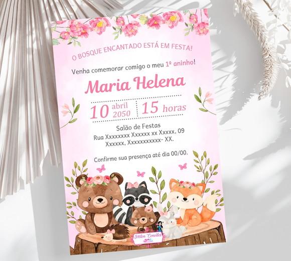Convite Digital Bosque Encantado