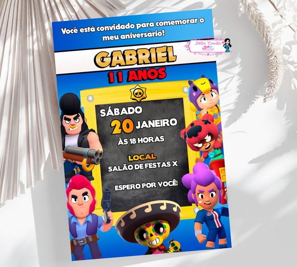 Convite Digital Brawl Stars